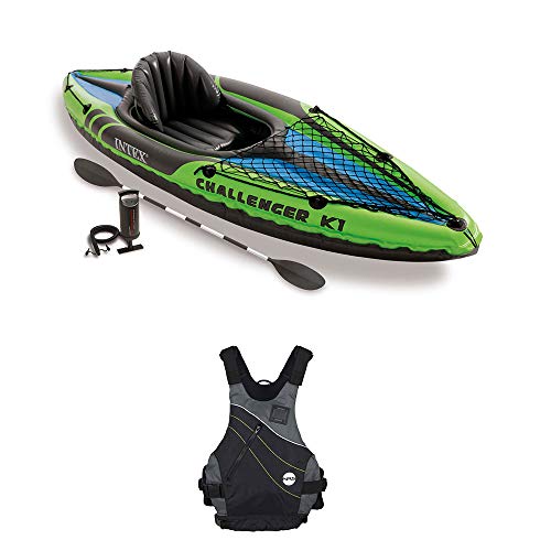 Algopix Similar Product 1 - Intex Inflatable Sporty Kayak Set NRS
