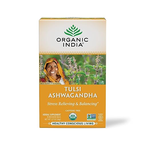 Algopix Similar Product 9 - Organic India Calming Tulsi Herbal Tea