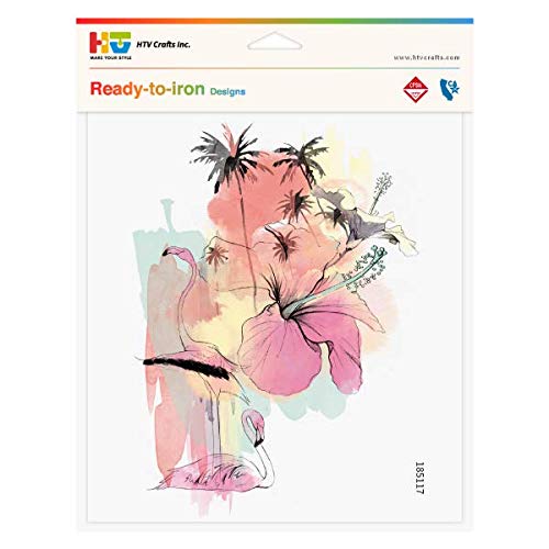 Algopix Similar Product 14 - Iron On Designs 8.5"x7.5" (Flamingo)