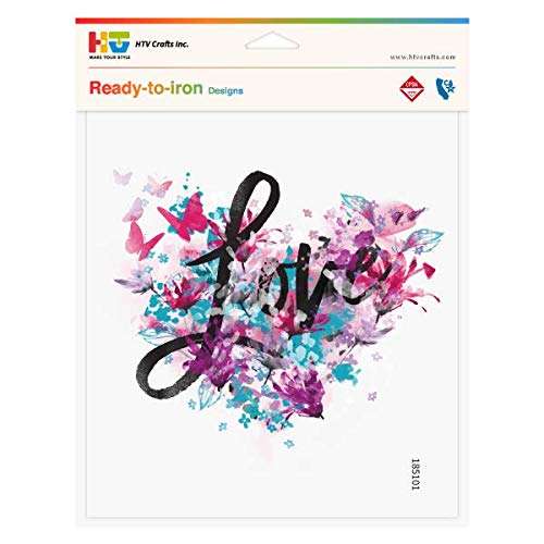 Algopix Similar Product 12 - Iron On Designs 8.5"x7.5" (Floral Love)
