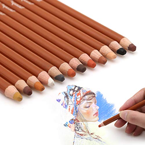 Algopix Similar Product 17 - Dainayw Skin Tone Pastel Pencils Soft
