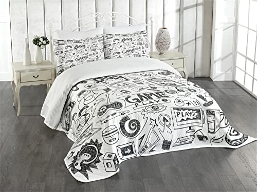 Algopix Similar Product 5 - Ambesonne Video Games Bedspread Set