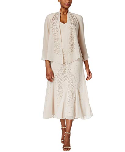 Algopix Similar Product 15 - RM Richards Womens Beaded Chiffon