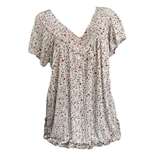 Algopix Similar Product 1 - Womens Loose Plus Size Floral Print