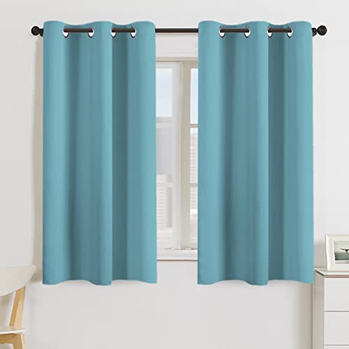 Algopix Similar Product 16 - Turquoize Blackout Curtain Panels