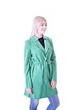 Algopix Similar Product 15 - Solitaire Faux Suede Trench Coat Jacket