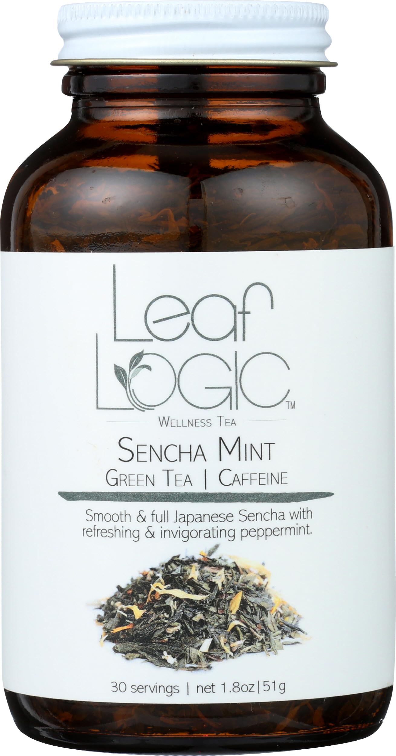 Algopix Similar Product 4 - LEAF LOGIC TEA Sencha Mint Green Tea