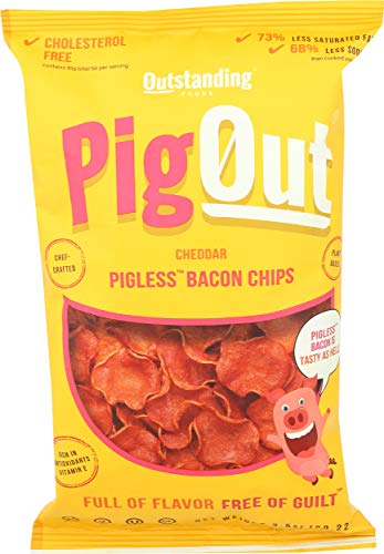 Algopix Similar Product 2 - Pigout Pigless Bacon Chips Cheddar