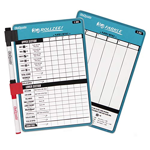 Algopix Similar Product 8 - GoSports Dry Erase Rollzee and Farkle