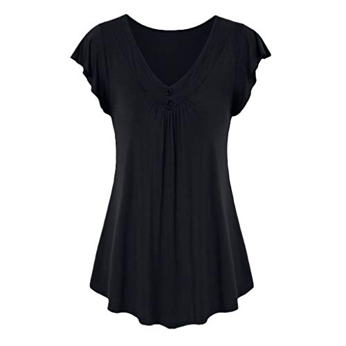 Algopix Similar Product 20 - Ruched Blouse Women Ladies Solid Lace