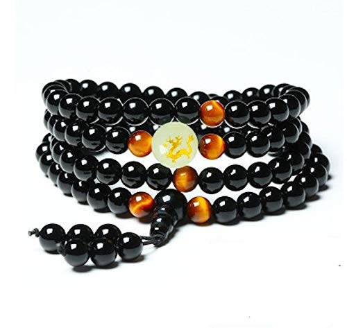 Algopix Similar Product 12 - Gabcus Yoga Black Onyx Men 6mm 108