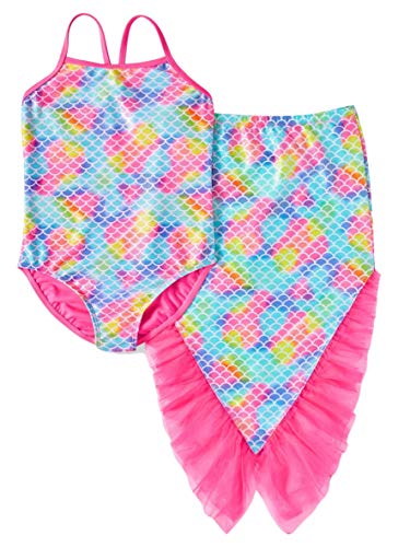 Algopix Similar Product 14 - Girls BB Pink Mermaid OnePiece