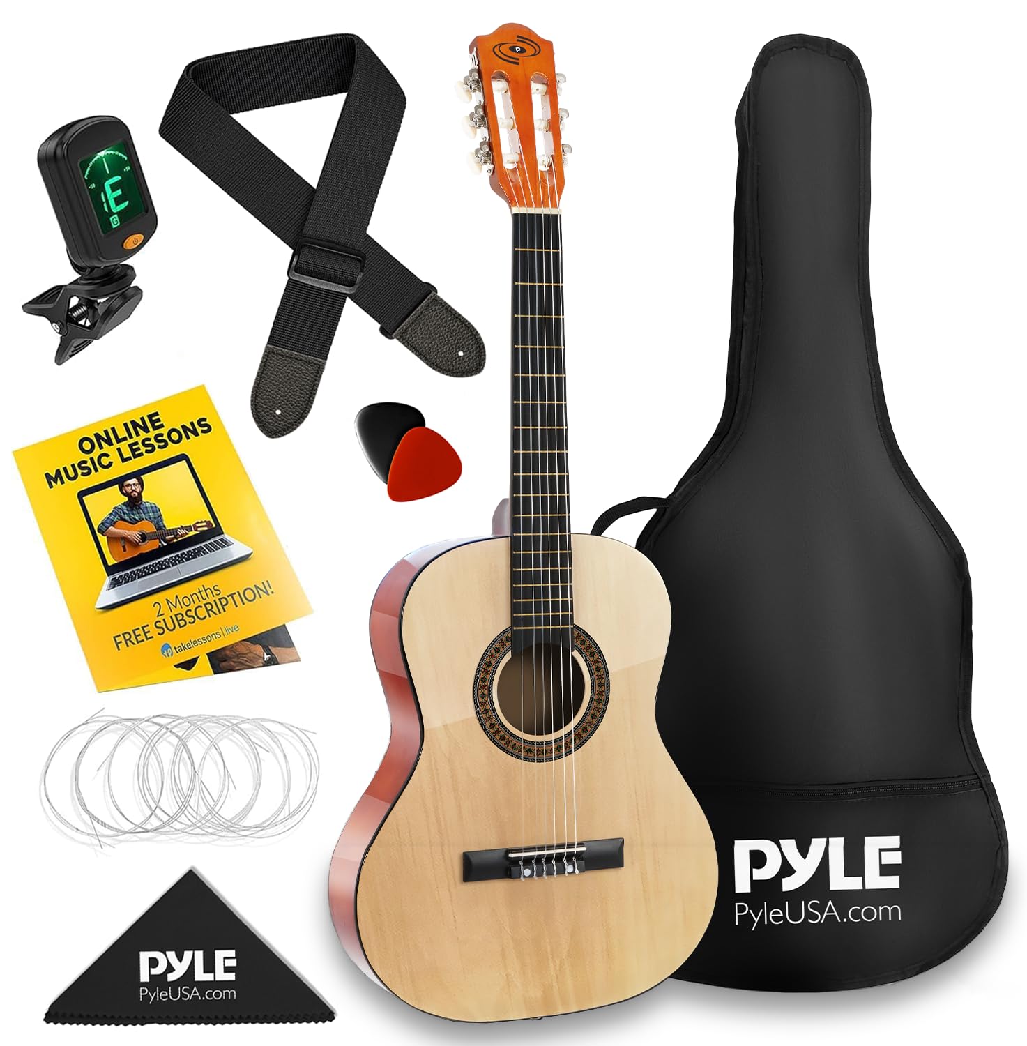 Algopix Similar Product 10 - Pyle Beginner Acoustic Guitar Kit 14