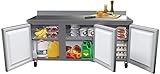 Algopix Similar Product 14 - KoolMore 72 Stainless Steel 3 Door