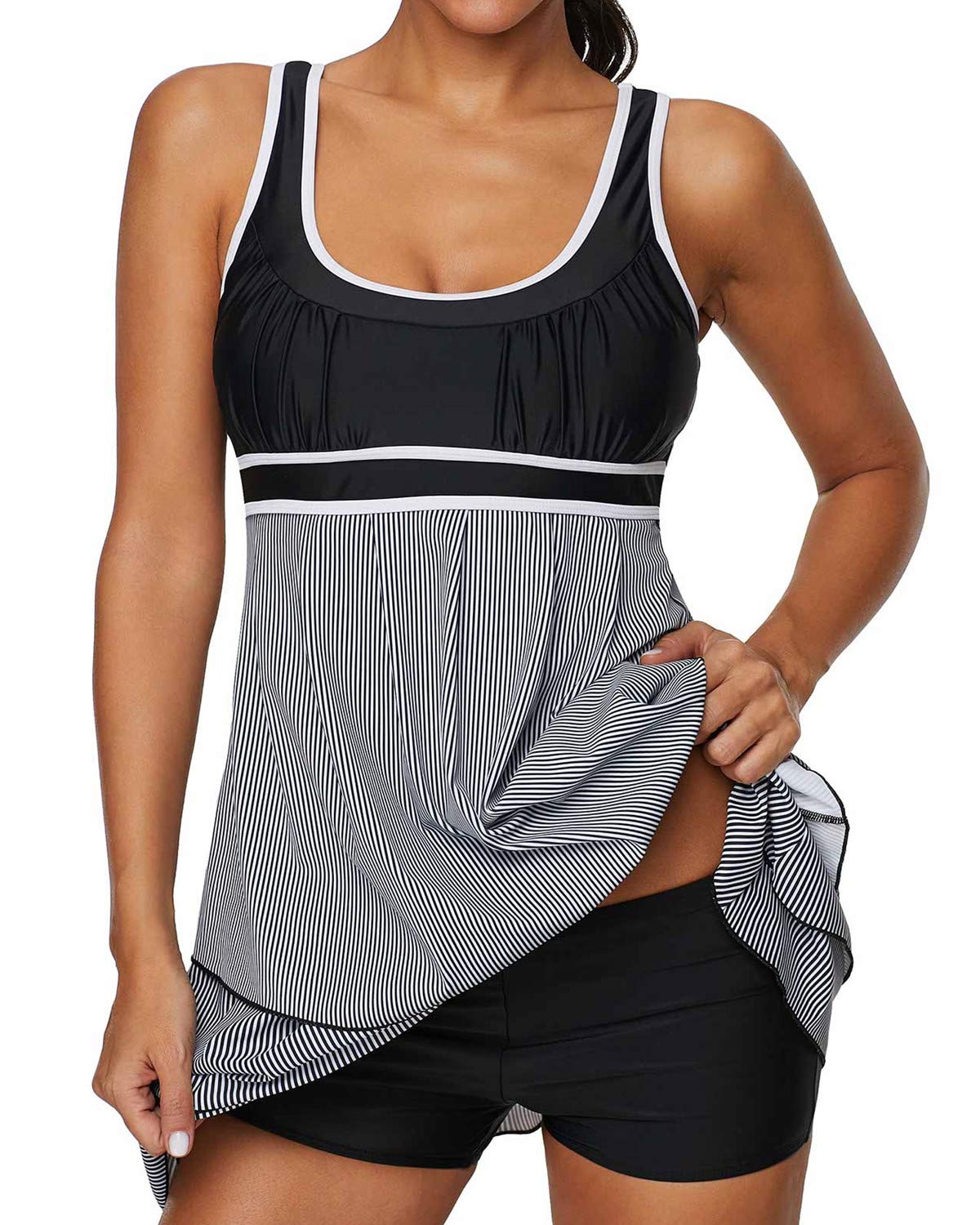 Algopix Similar Product 3 - Yanekop Womens Tankini Swimsuits Tummy