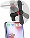 Algopix Similar Product 9 - Mini Phone Fan Wuedozue 180 Rotating