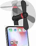 Algopix Similar Product 5 - Mini Phone Fan Wuedozue 180 Rotating