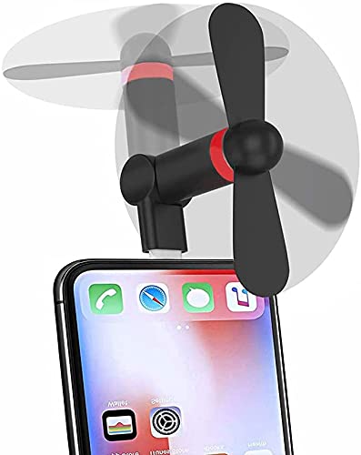 Algopix Similar Product 20 - Mini Phone Fan Wuedozue 180 Rotating