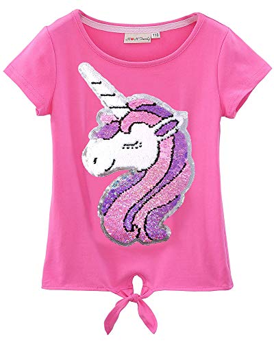 Algopix Similar Product 12 - Flip Sequin Unicorn Shirt Top for Girls