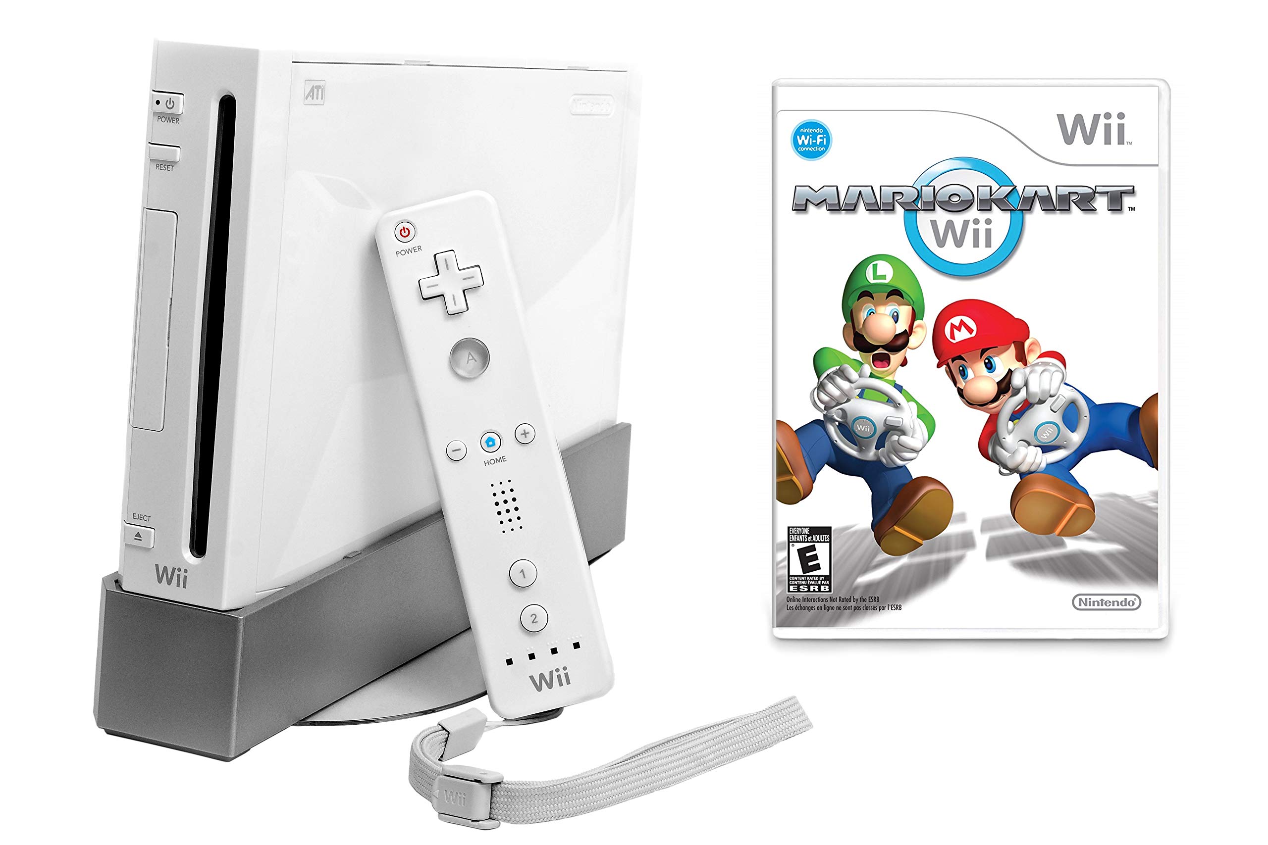 Algopix Similar Product 20 - Wii Console with Mario Kart Wii Bundle