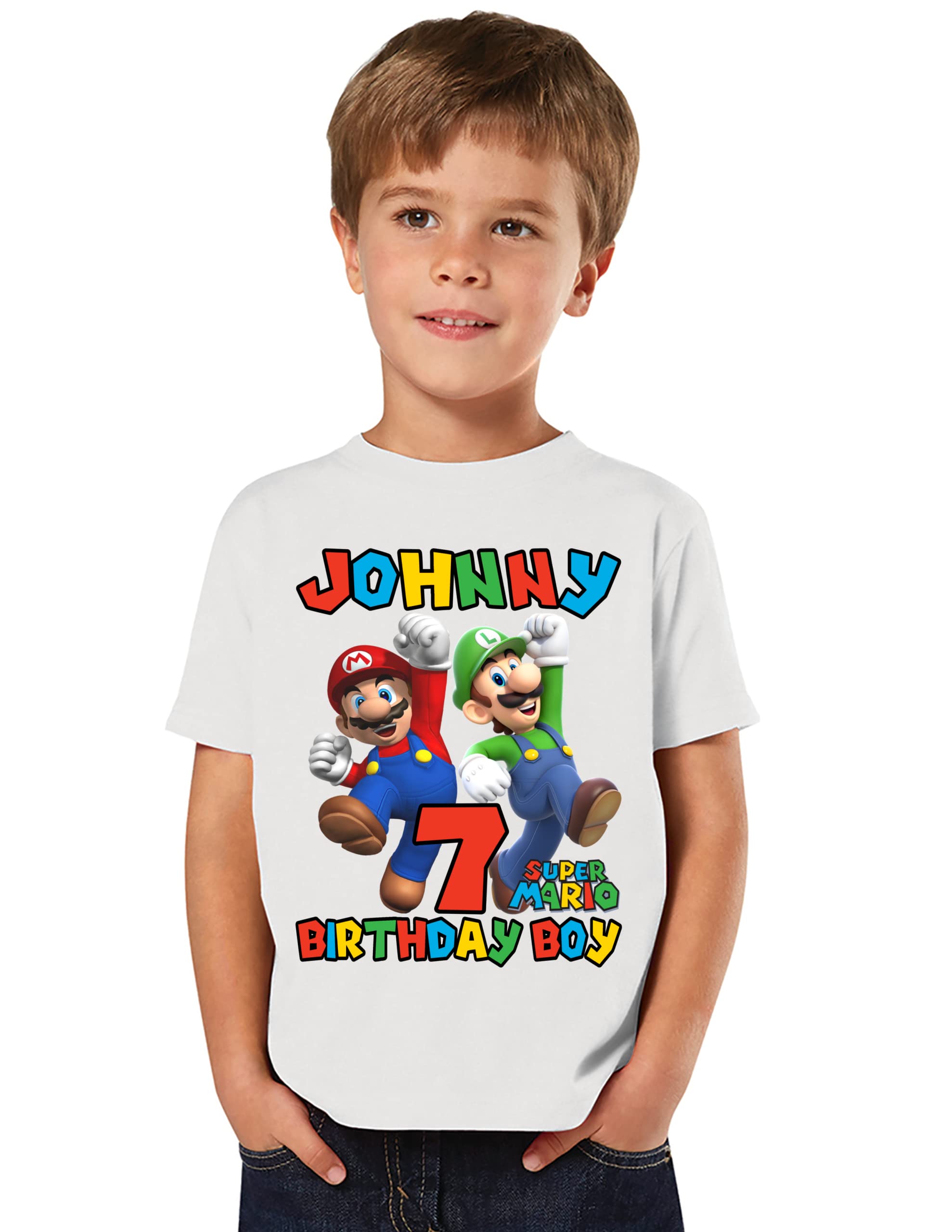 Algopix Similar Product 14 - Personalized Mario and Luigi Birthday
