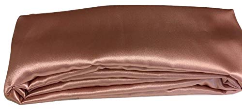 Algopix Similar Product 9 - Cord Cover Rose Gold Satin Fabric