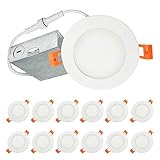 Algopix Similar Product 17 - LUXTER 4 inch UltraThin Round LED