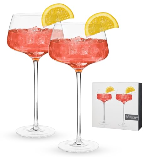 Algopix Similar Product 7 - Viski Angled Stemmed Cocktail glasses