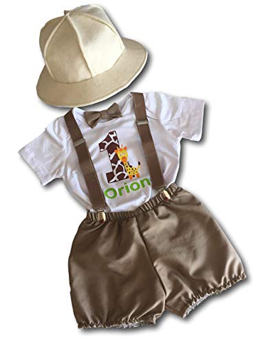 Algopix Similar Product 14 - Jungle Safari 1st Birthday Outfit Boy