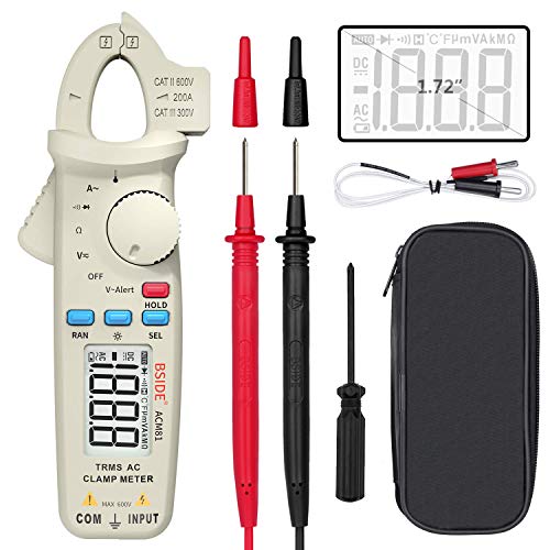 Algopix Similar Product 7 - Bside 1mA Clamp Meter Digital True RMS