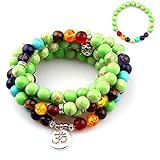 Algopix Similar Product 5 - GVUSMIL 7 Chakra 108 Mala Beads Wrap