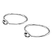 Algopix Similar Product 8 - 8mm Sterling Silver Open Hoop Hugger