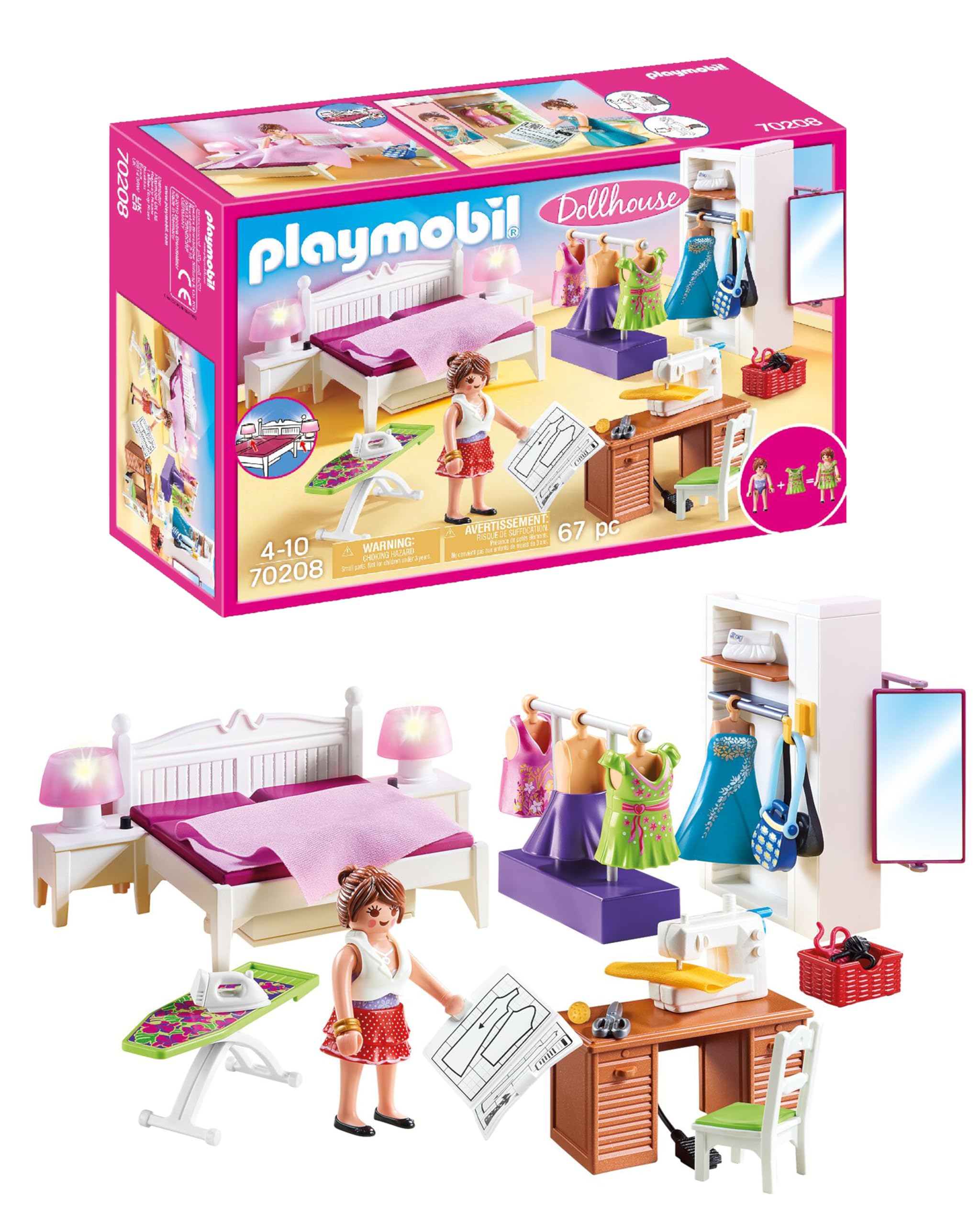 Algopix Similar Product 6 - Playmobil Bedroom with Sewing Corner