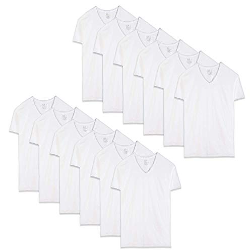 Algopix Similar Product 15 - Fruit of the Loom Mens Tucked VNeck