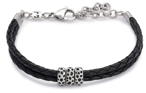 Algopix Similar Product 20 - Handmade Cuff Braided Black Genuine