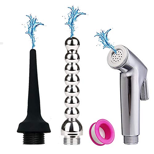 Algopix Similar Product 2 - ENECLEAN 3 Handheld Heads Enema Shower