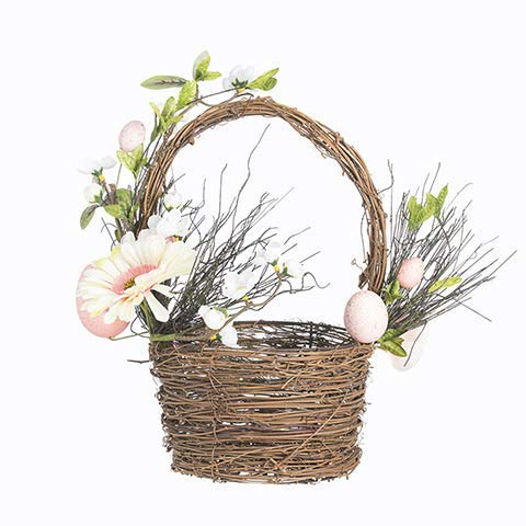 Algopix Similar Product 12 - Darice Basket with Eggs and Flowers 6