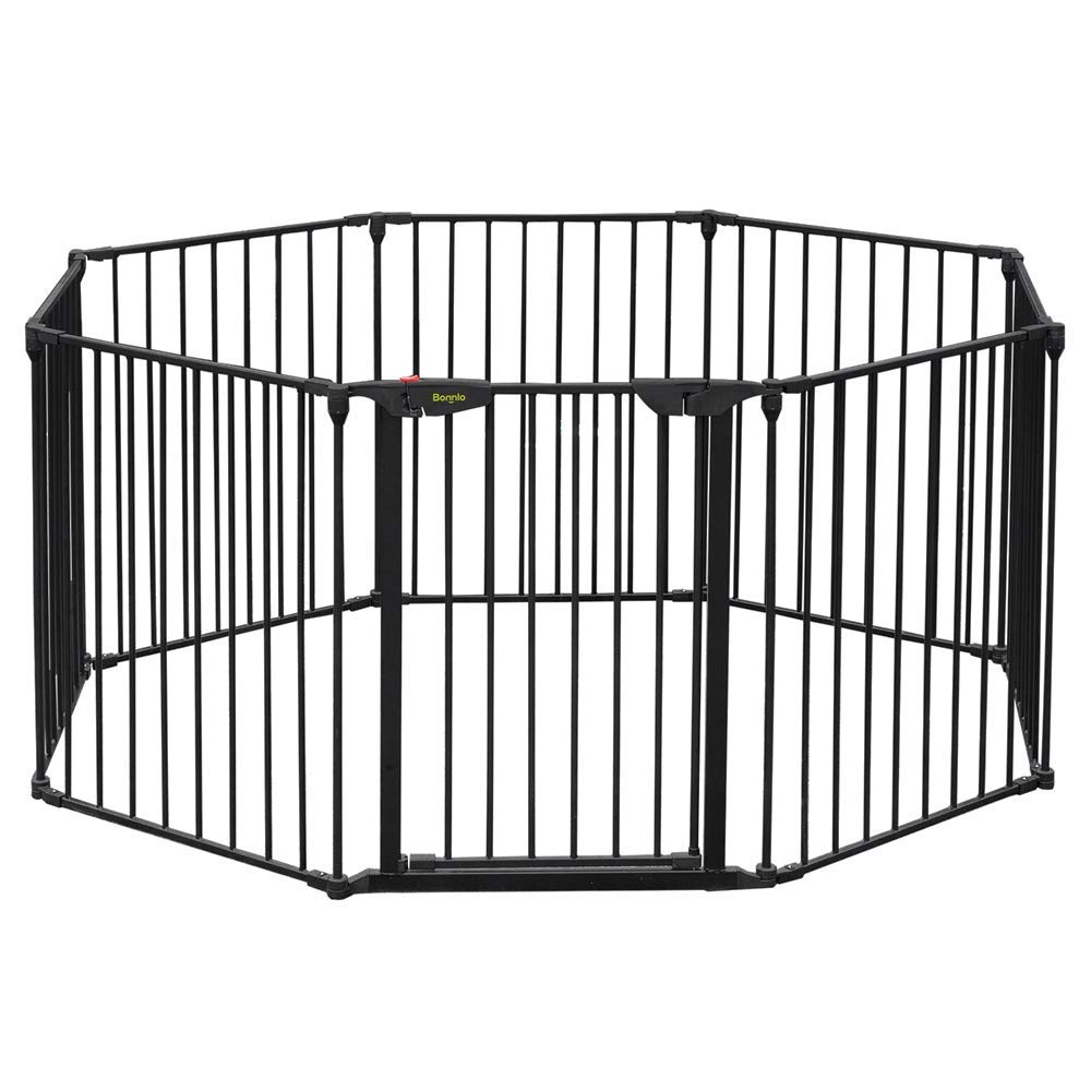 Algopix Similar Product 7 - Bonnlo 188 Wide Baby Gate Playpen 8