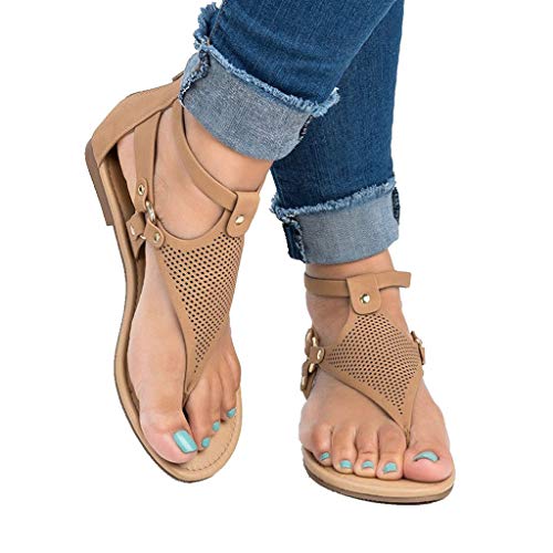 Algopix Similar Product 17 - Womens TStrap Flat Sandal Summer