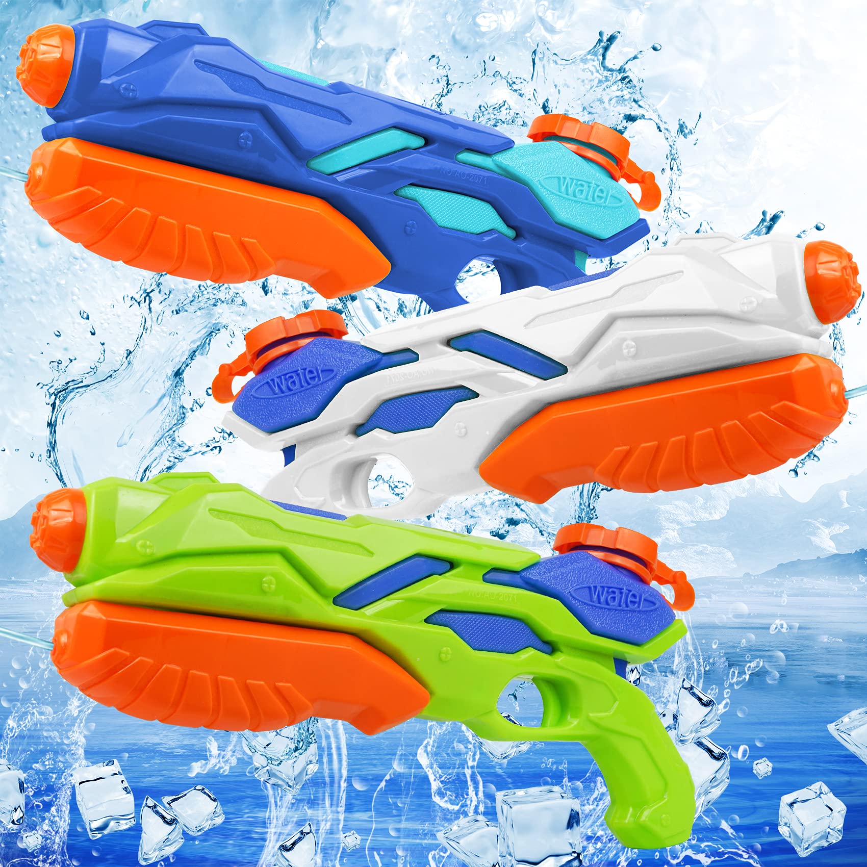 Algopix Similar Product 9 - MOZOOSON 3x Water Gun for Kids Toys