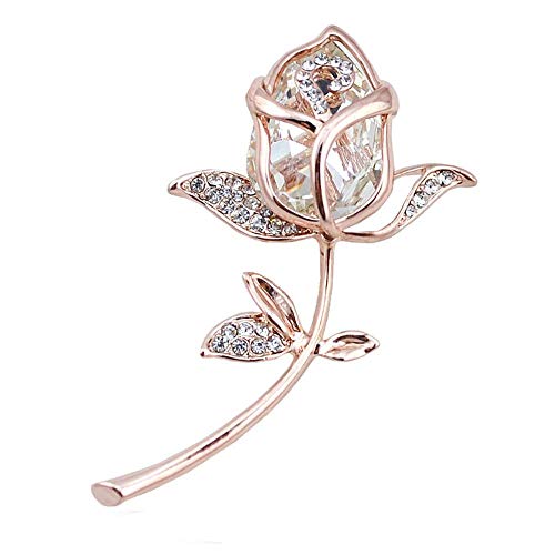 Algopix Similar Product 12 - TULIP LY Created Crystal Brooch Crystal