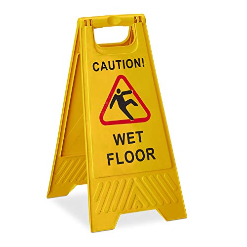 Algopix Similar Product 2 - Relaxdays Caution Wet Floor A Frame