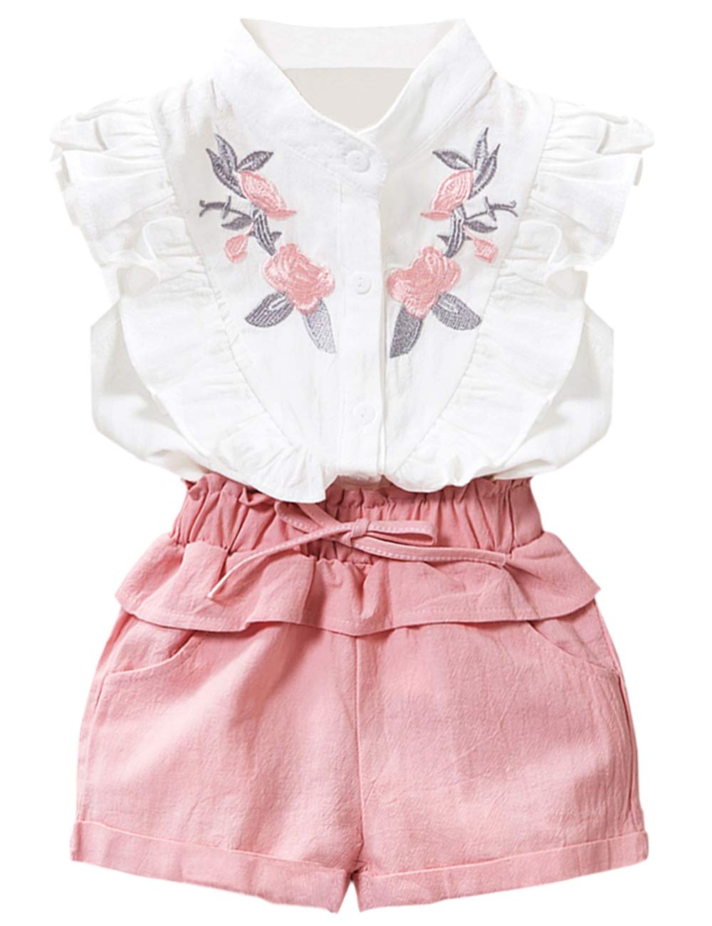 Algopix Similar Product 16 - oklady Toddler Girl Clothes Ruffle