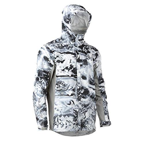 Algopix Similar Product 18 - HUK CYA Camo Packable Rain Jacket