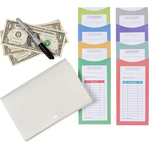 Algopix Similar Product 10 - 96 Cash Envelopes with Purse Organizer