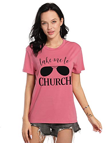 Algopix Similar Product 14 - YUYUEYUE Take Me to Church T Shirt