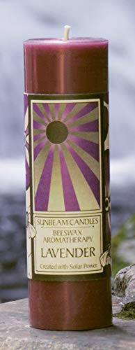 Algopix Similar Product 1 - SUNBEAM CANDLES Lavender Pillar Beeswax