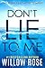 Algopix Similar Product 17 - DONT LIE TO ME Eva Rae Thomas Mystery
