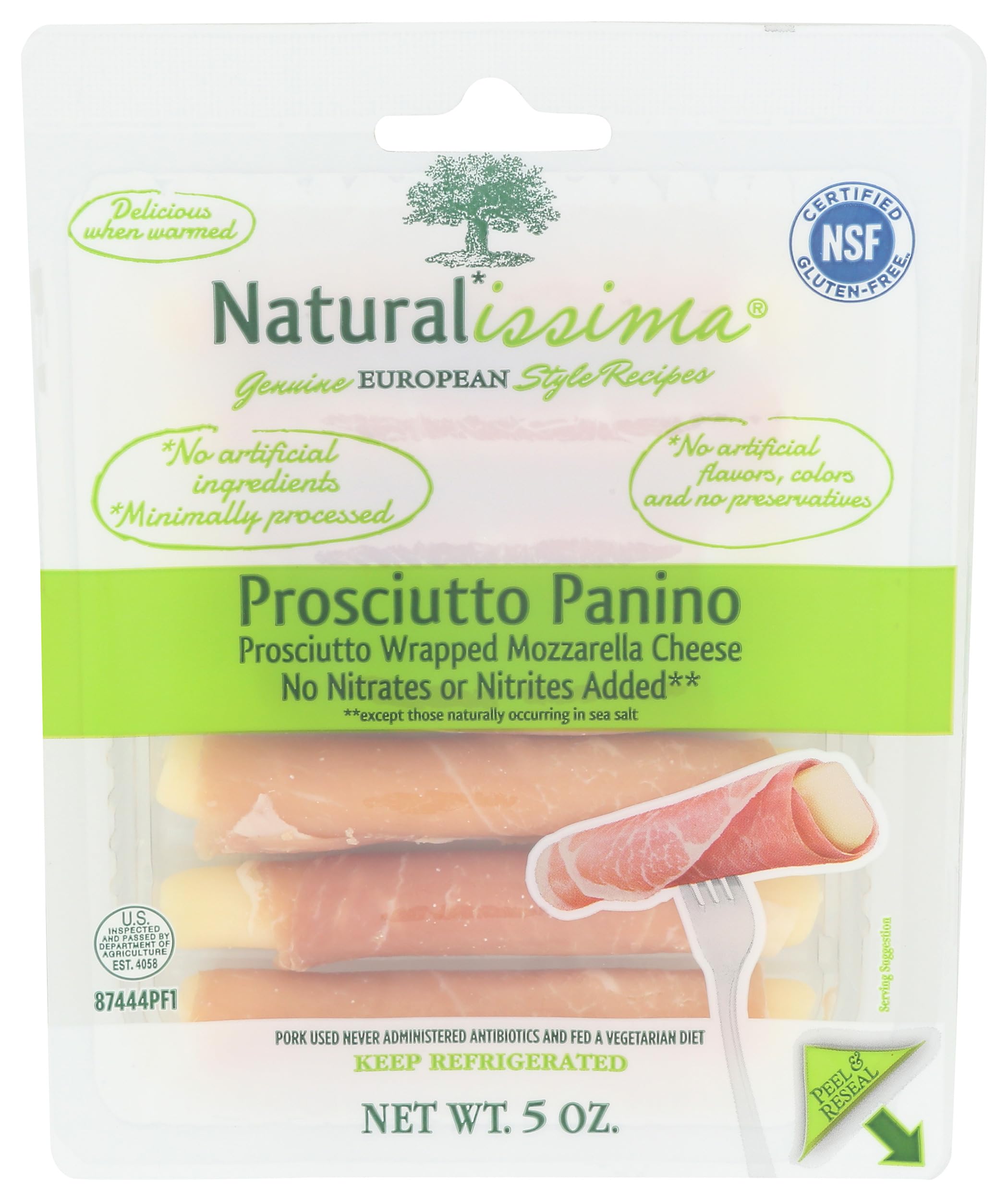 Algopix Similar Product 12 - Naturalissima, Prosciutto Panino, 5 oz