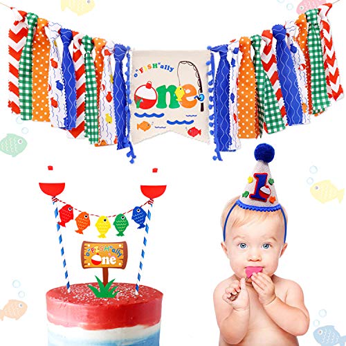 Algopix Similar Product 7 - 3In1 Gone Fishing First Birthday